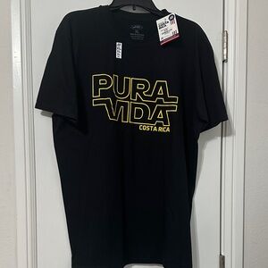 Pura Vida Costa Rica Black T-Shirt